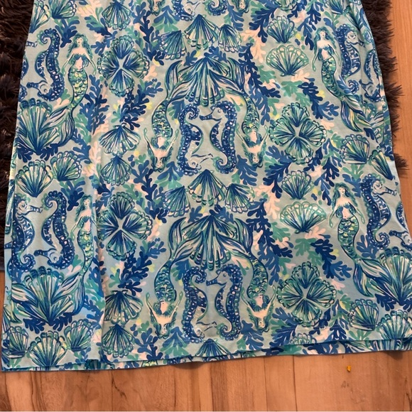 Lilly Pulitzer Azlynn Dress in Sea Glass Aqua Seeing Double - Picture 4 of 7